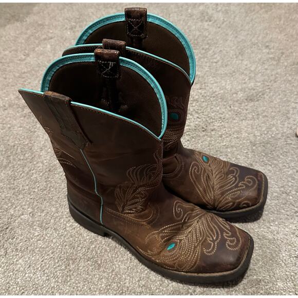 GUC Women’s size 10B Ariat Bright Eyes II Western Performance Boots - Picture 2 of 4